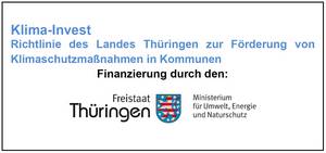 Logo Klima-Invest Richtlinie des Landes Thüringen zur Förderung von Klimaschutzmaßnahmen in Kommunen