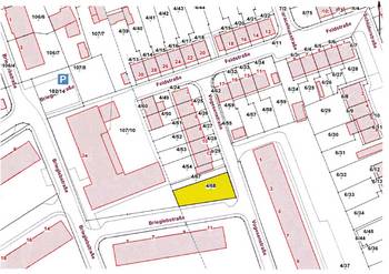 Flurkarte Grundstück "Nähe Vogesenstraße"