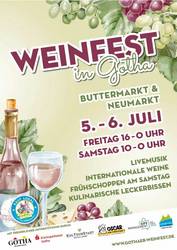 Plakat zum 2. Weinfest in Gotha