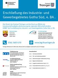 Baustellenschild mit Text und Grafik, öffnet größere Ansicht