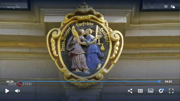 Bildschirmaufnahme eines Videos mit einer alten Hausmarke, öffnet größere Ansicht