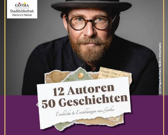 Plakat eines Mannes mit Brille, öffnet größere Ansicht