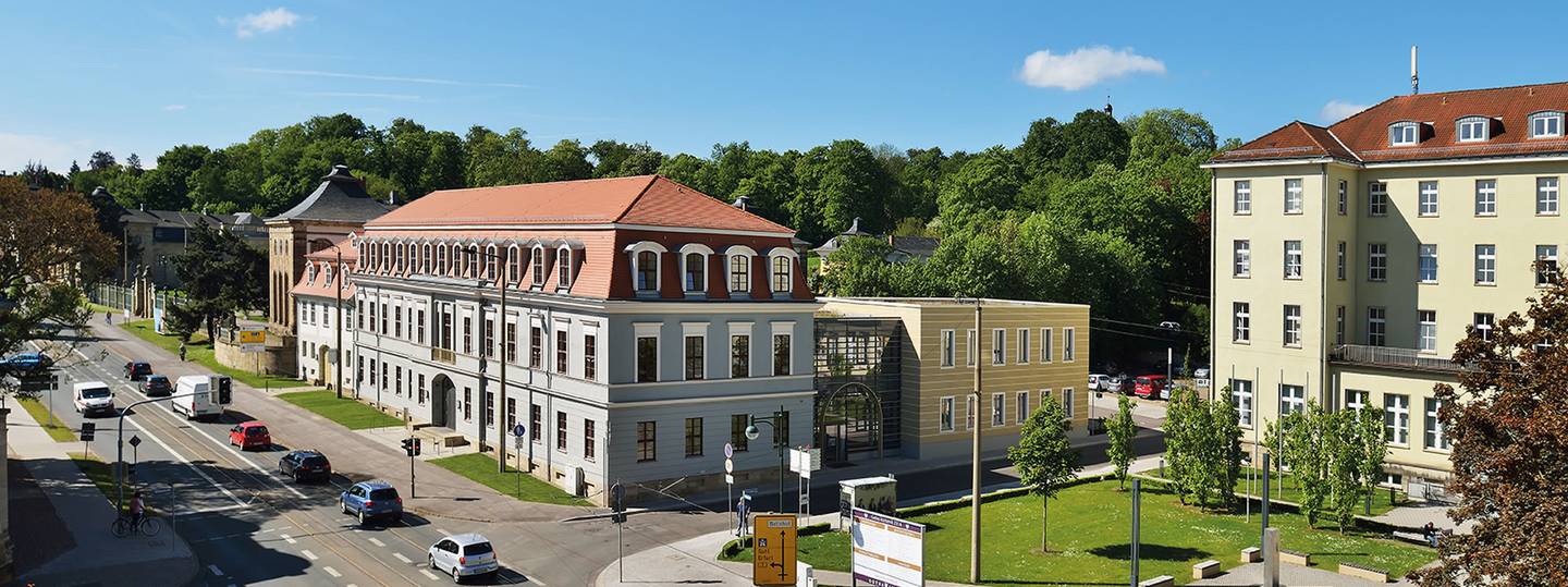 Ansicht der Stadtbibliothek Heinrich Heine in Gotha