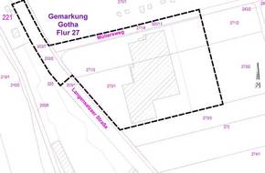 Übersichtslageplan zum Geltungsbereich des vorhabenbezogenen Bebauungsplanes der Stadt Gotha