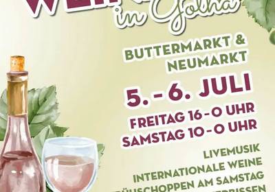 Plakat zum 2. Weinfest in Gotha