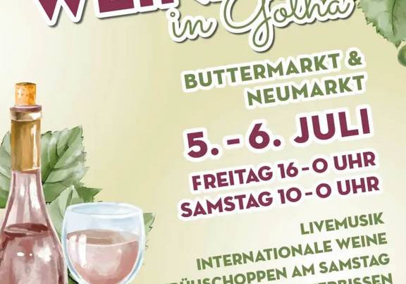 Plakat zum 2. Weinfest in Gotha