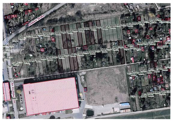 Kleingartengrundstücke Im Breiten Feld/Südlich der Kindleber Straße, öffnet größere Ansicht